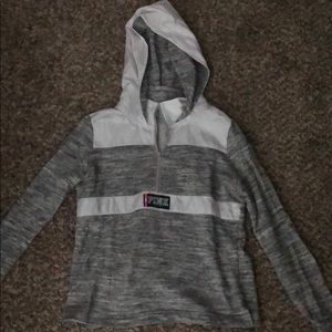 Pink half zip hoodie